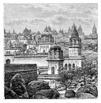 Jaina temples, Junagadh, Gujarat, India, 1895 by Unbekannt