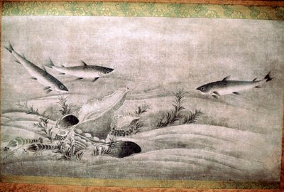 Japanese painting of fish by Unbekannt