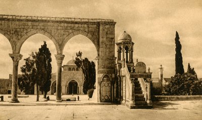 Jerusalem - Mosque El-Aksa, c1918-c1939 by Unbekannt
