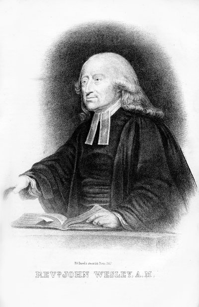 John Wesley, English minister, 1854 by Unbekannt