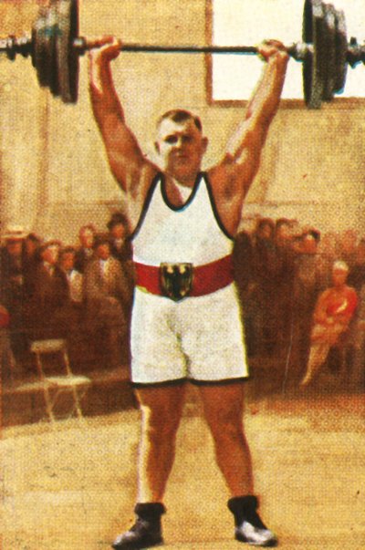 Josef Straßberger, German weightlifting champion by Unbekannt