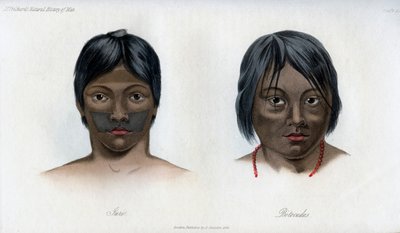 Juri and Botocudos, of the Brasilio-Guarani Nation, 1848 by Unbekannt