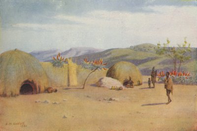 Kaffir Kraal, 1924 by Unbekannt