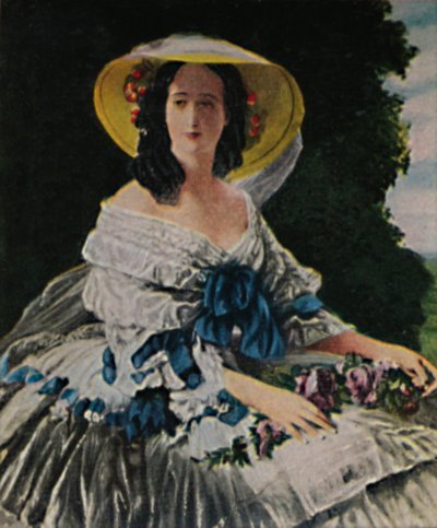 Empress Eugenie 1826-1920 - Painting by Winterhalter, 1934 by Unbekannt