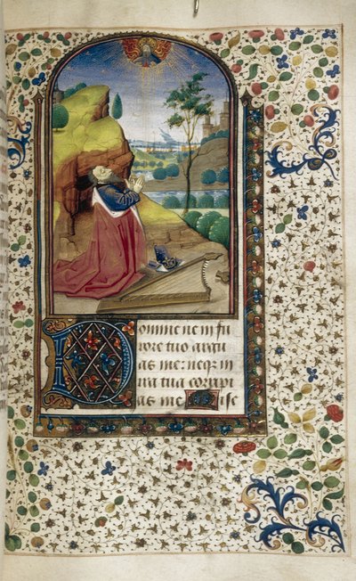 King David in prayer Book of Hours by Unbekannt