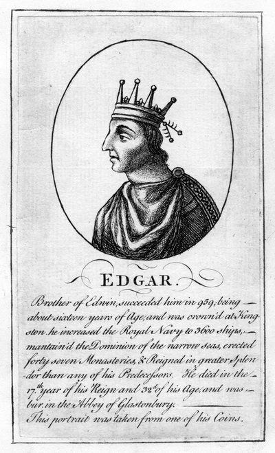 King Edgar of England, 944-975 AD by Unbekannt