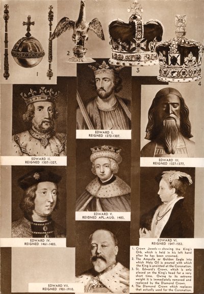 Kings and Crown Jewels, 1937 by Unbekannt