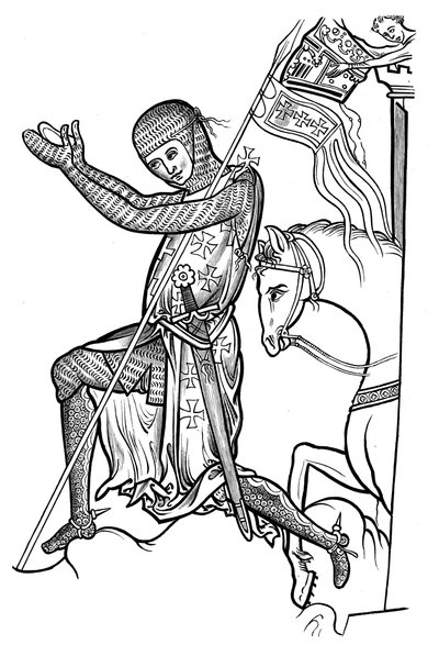 Knight in Armour, Late 13th Century by Unbekannt