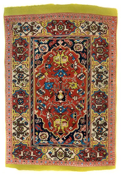 Knotted wool carpet, c1600 by Unbekannt