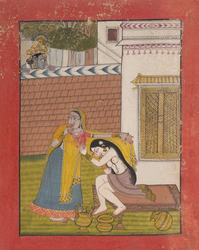 Krishna Spying on Radha, ca. 1780-90 by Unbekannt