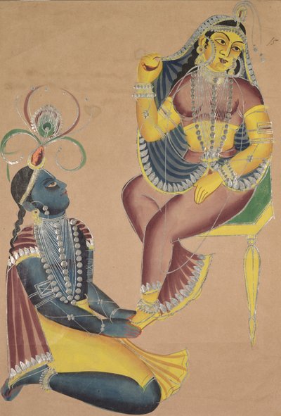 Krishna Stroking Radha