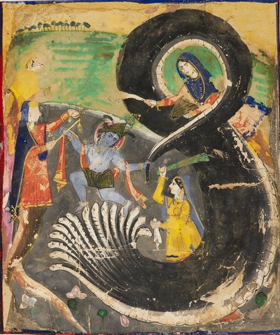 Krishna and the Naga Kaliya by Unbekannt