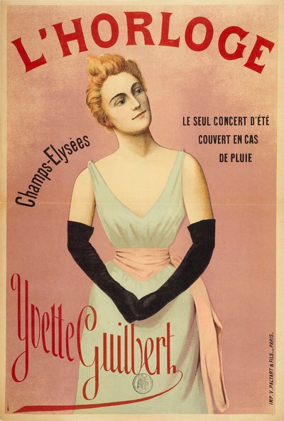 The Clock: Yvette Guilbert by Unbekannt