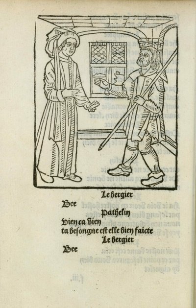La Farce de Maître Pathelin, c. 1490 by Unbekannt
