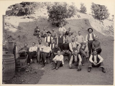 La Grange Mine Crew, California by Unbekannt