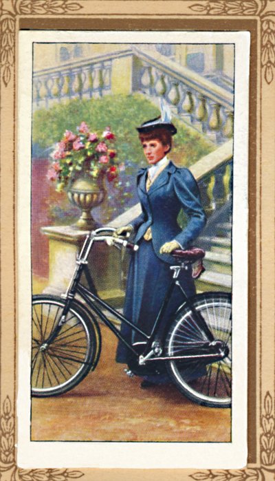 Lady Cyclist by Unbekannt