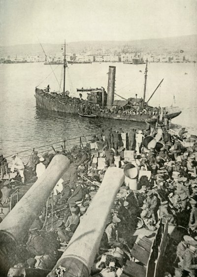 Landing of the British Troops at Salonika by Unbekannt