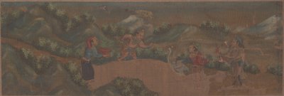 Landscape Painting of Figure in Woodland Setting by Unbekannt