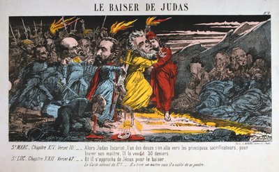 The Kiss of Judas, Paris Commune, 1871 by Unbekannt