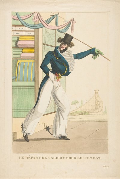Le Départ de Calicot Pour le Combat by Unbekannt