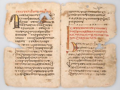 Leaves from a Coptic Manuscript by Unbekannt