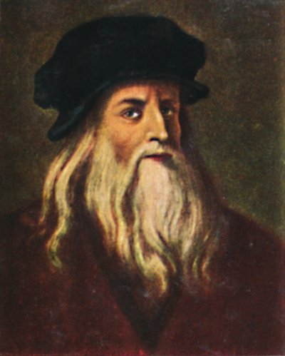 Leonardo da Vinci - Self-Portrait by Unbekannt