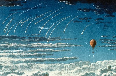 Leonid meteor shower, 1870 by Unbekannt