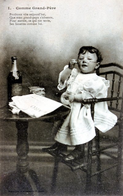 Like Grandfather, French Postcard by Unbekannt