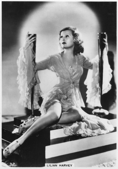 Lilian Harvey, British-born German film actress, c1938 by Unbekannt