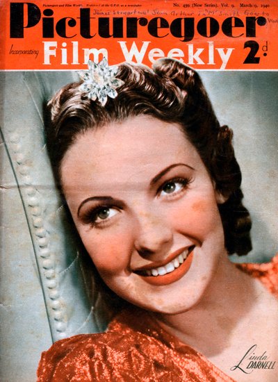 Linda Darnell, American actress by Unbekannt