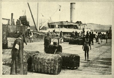 Loading a Cargo of Cotton, c1948 by Unbekannt