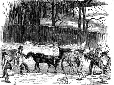 London Ice Carts, 1850 by Unbekannt