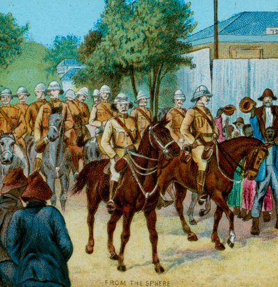Lord Roberts State Entry into Bloemfontein, 1900 by Unbekannt