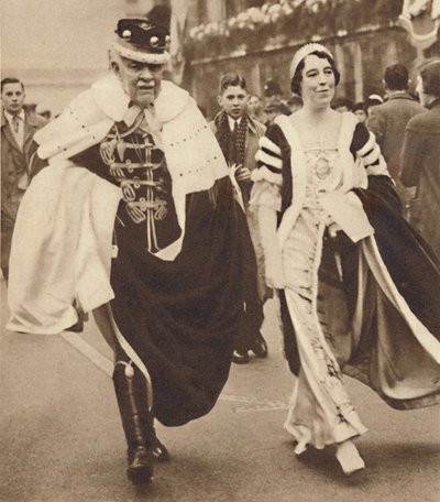 Lord and Lady Armstrong, May 12 1937 by Unbekannt