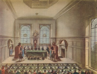 Lottery Drawing at Coopers Hall by Unbekannt