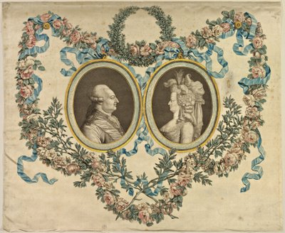 Louis XVI and Marie-Antoinette by Unbekannt