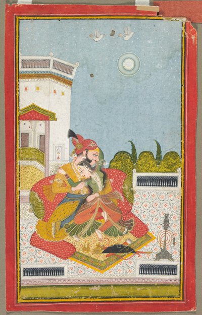 Lovers Embracing Raga Malkaus by Unbekannt