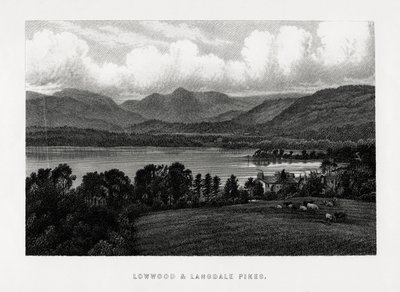 Lowwood and Langdale Pikes, Lake District, Cumbria, 1896 by Unbekannt