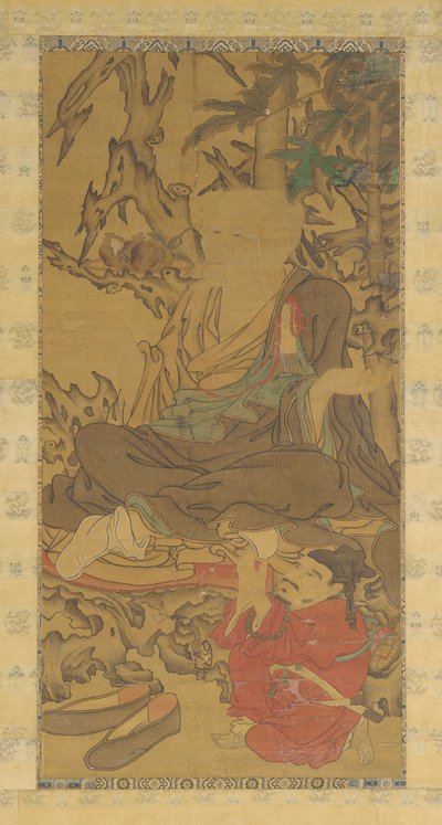 Luohan and Attendant by Unbekannt