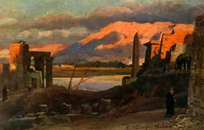 Luxor and the mountains of Thebes by Unbekannt