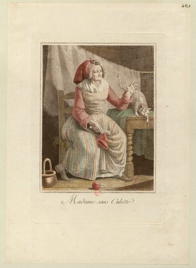 Madame Sans-Culotte, ca 1794 by Unbekannt