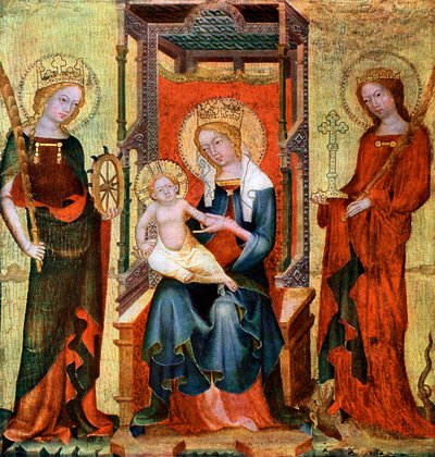 Madonna Between St Catherine and Margaret by Unbekannt