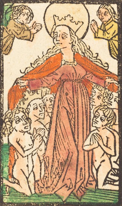 Madonna as a Protectress by Unbekannt