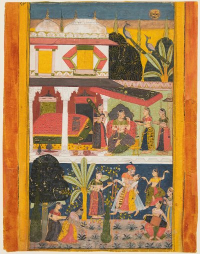 Malavi Ragini, from a Ragamala series, c. 1695 by Unbekannt