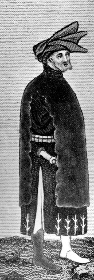 Male Dress, Late 14th Century, 1910 by Unbekannt