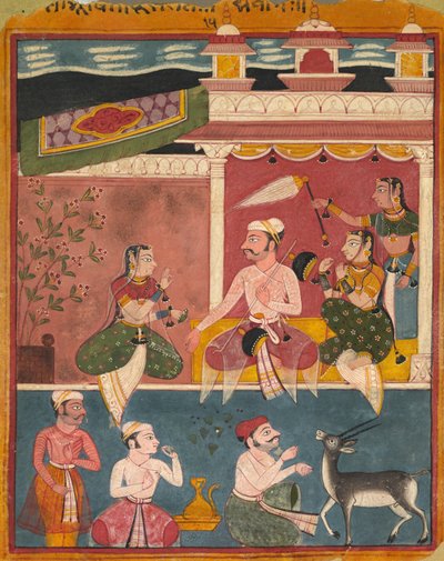 Malkaus Raga, from Ragamala, c. 1610 by Unbekannt