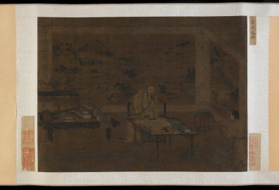 Man cleaning his ear by Unbekannt