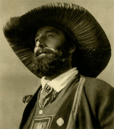 Man in Traditional Costume, Tyrol, Austria by Unbekannt