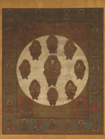Mandala of Monju Bosatsu by Unbekannt