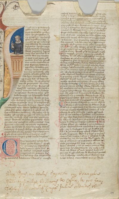 Manuscript Leaf by Unbekannt